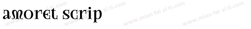 amoret scrip字体转换